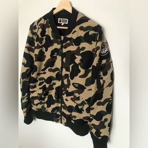 A Bathing Ape (BAPE) camo jacket, mens slim fitted Large